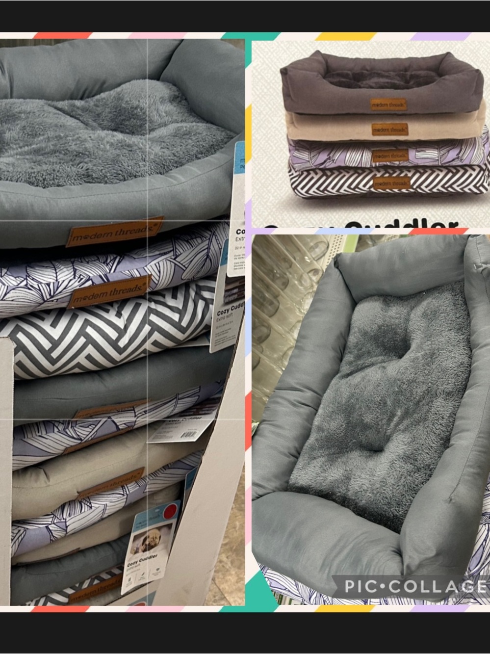🆕🐶 🐈 Cozy Cuddler Plush Pet Bed